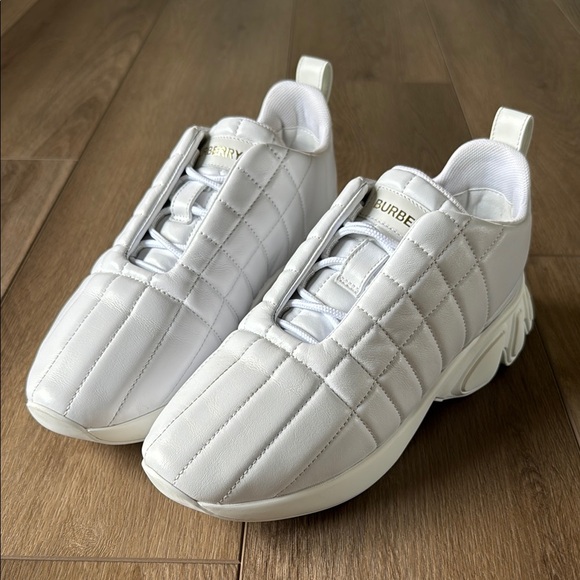 Burberry Quilted White Sneakers